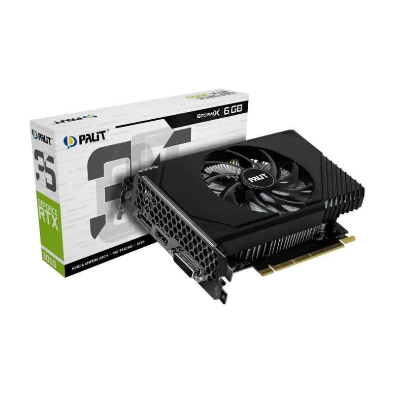 Palit StormX GeForce RTX 3050 6G GDDR6 顯示卡- GeForce - 顯示卡