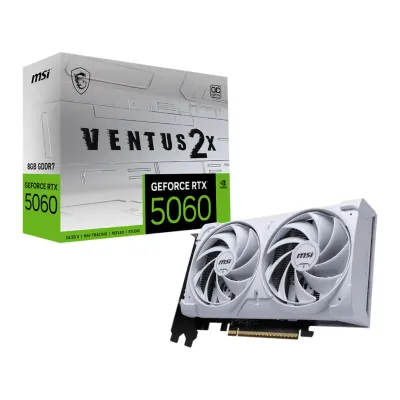 MSI 微星 VENTUS 2X OC GeForce RTX 5060 顯示卡 8G GDDR7 OC - 白色