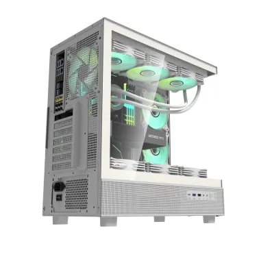 [預裝3把ARGB風扇]Darkflash DPX90 ATX 機箱 - 白色