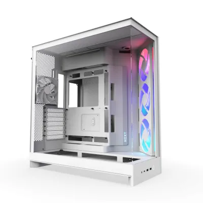 NZXT H9 Flow V2 RGB ATX Case 機箱 (CM-H92FB-R1/ CM-H92FW-R1) - 白色