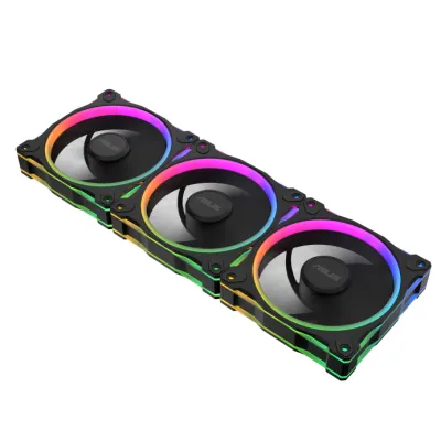 ASUS Prime MR120 ARGB ARGB 120mm 機箱風扇 正向扇葉  3件裝 - 黑色