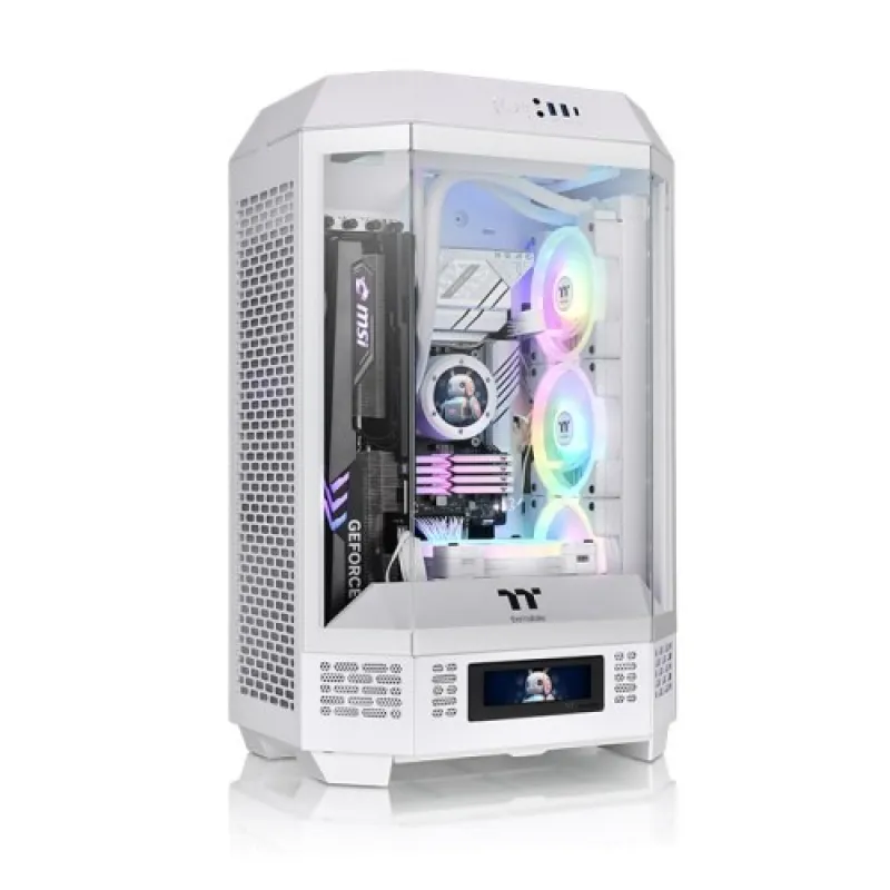 Thermaltake 曜越 The Tower 300 MATX 機箱【預裝2把140mm風扇】 - 白色