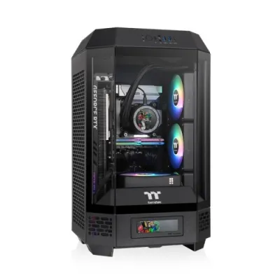Thermaltake 曜越 The Tower 250 ITX 機箱【預裝2把120mm風扇】 - 黑色