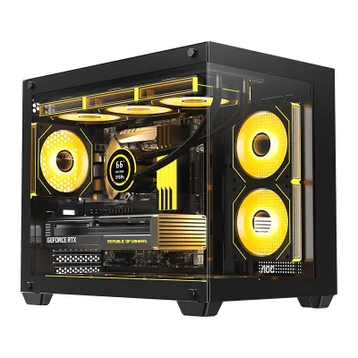 AOC CG392 全景 MATX 機箱 - 黑色 / 加配3隻機箱風扇