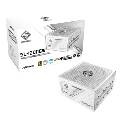 ASRock 華擎 Steel Legend SL-1200G 1200W 80Plus Gold 金牌 全模組 火牛 (10年保) - 白色