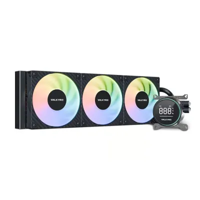 [新年酬謝祭]Valkyrie GLA-360 ARGB 智能數碼屏幕 360mm 水冷散熱器 - 黑色