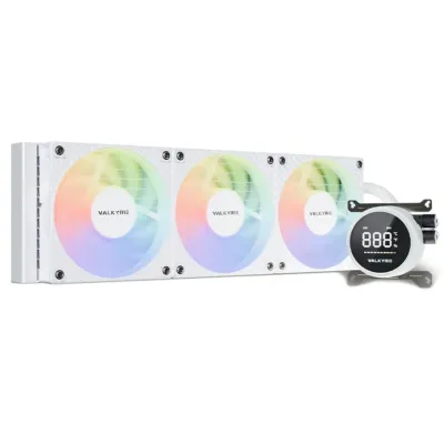 [新年酬謝祭]Valkyrie GLA-360 ARGB 智能數碼屏幕 360mm 水冷散熱器 - 白色