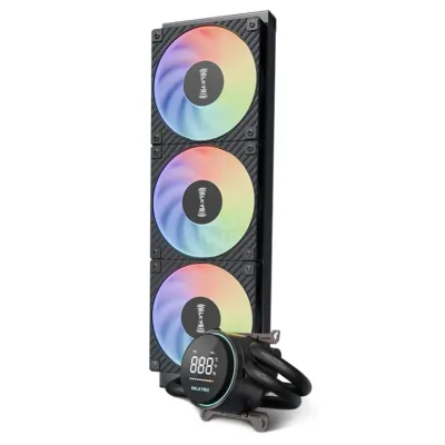 [新年酬謝祭]Valkyrie GLA-360 ARGB 智能數碼屏幕 360mm 水冷散熱器 - 黑色