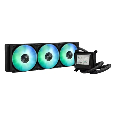 ASUS 華碩 AYW Gaming LC 360 ARGB LCD 水冷散熱器 - 黑色