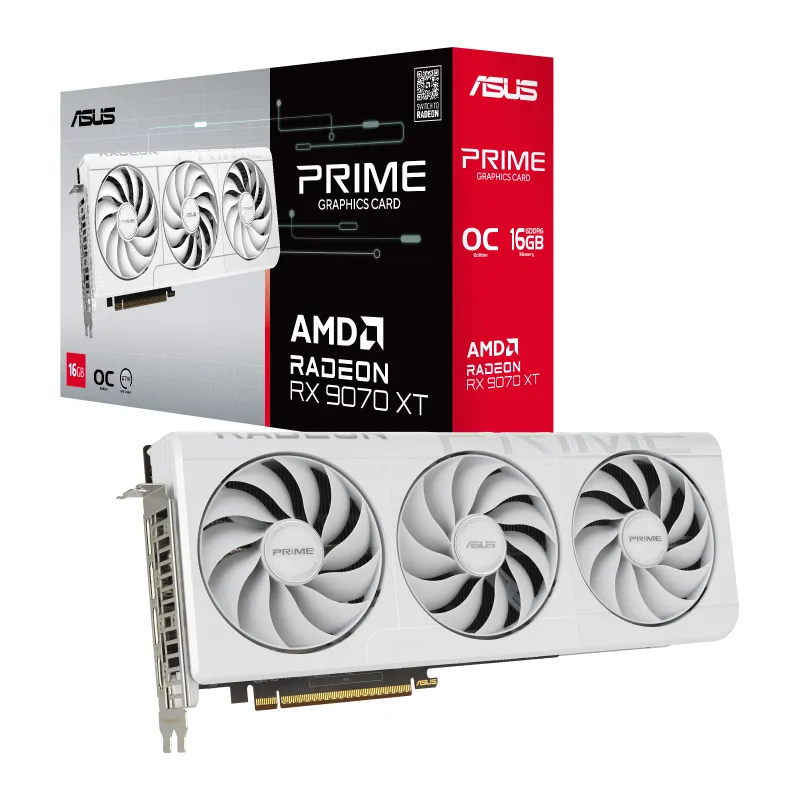 ASUS 華碩 Prime Radeon  RX 9070 XT White OC  16GB GDDR6 顯示卡