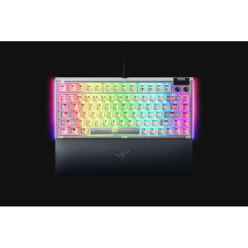 Razer BlackWidow V4 (Phantom White Edition) 幻影白熱插拔機械式遊戲