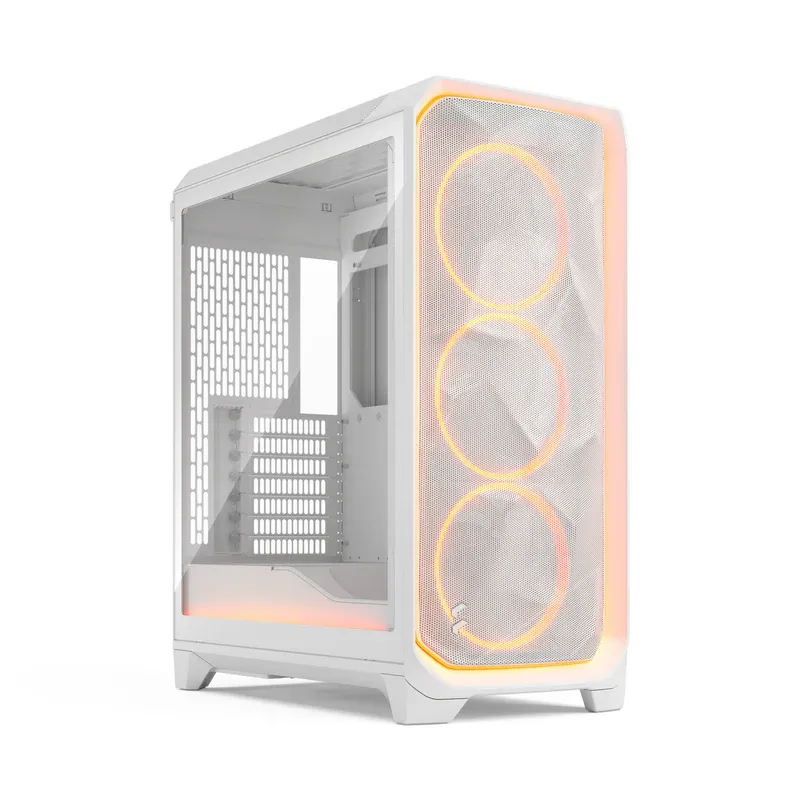 Fractal Design Meshify 3 ATX 機箱 - White RGB TG Clear Tin
