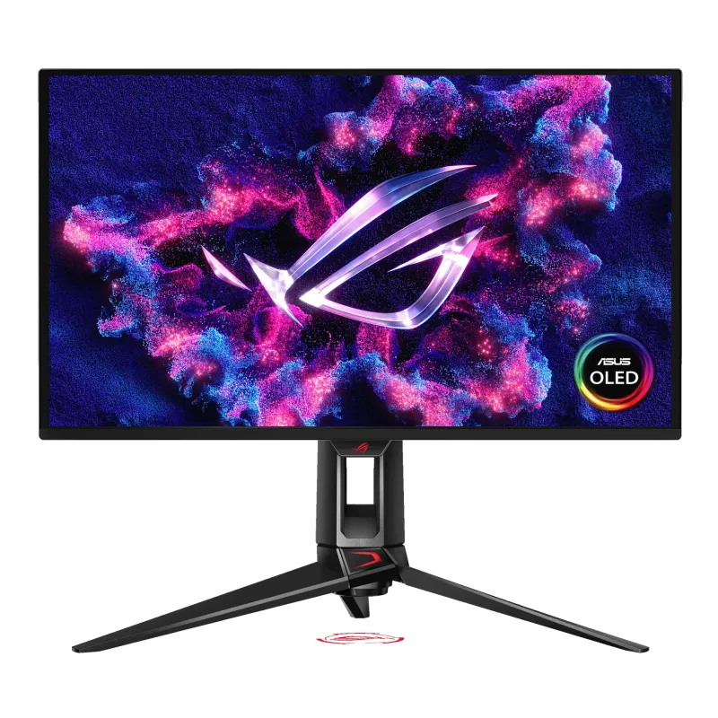 ASUS 華碩 ROG Swift OLED PG27UCDM  Monitor 電競顯示器 (26.5吋 / UHD [3840 x 2160] / 240Hz / 0.03ms QD-OLED / DisplayHDR True Black 400 / G-Sync Compatible + FreeSync Premium Pro / Type-C 90W / KVM / DP 2.1a UHBR20 / 4軸人體工學支架)