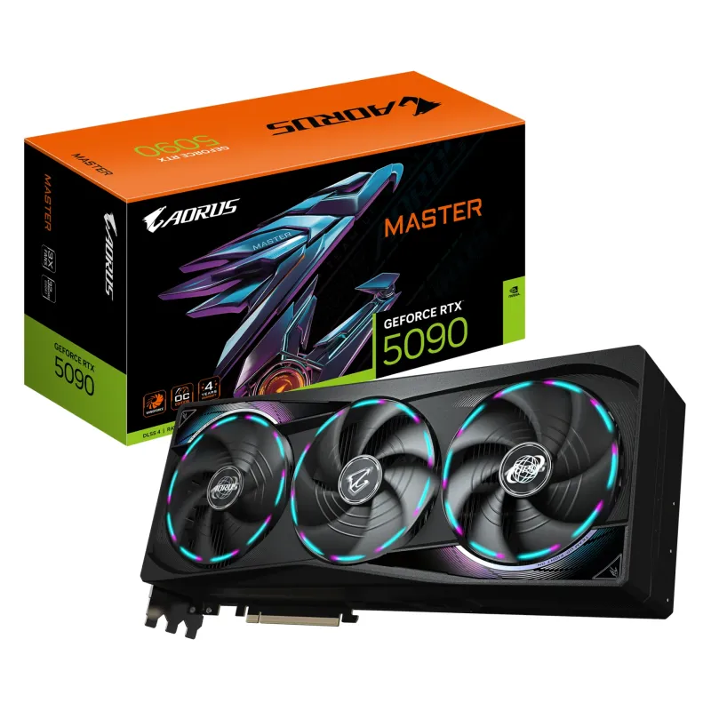 GIGABYTE 技嘉 AORUS GeForce RTX 5090 MASTER 32GB 顯示卡 32GB GDDR7 - 黑色