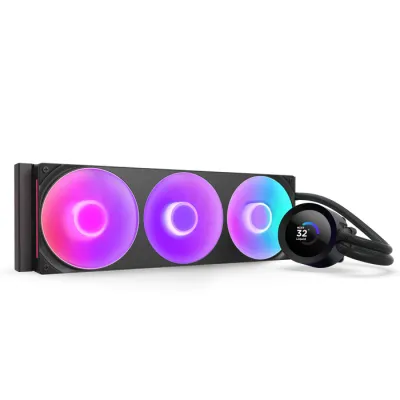 NZXT Kraken Plus 360 RGB 360mm 水冷散熱器 - 黑色