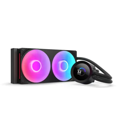 NZXT Kraken Plus 240 RGB 240mm 水冷散熱器 - 黑色