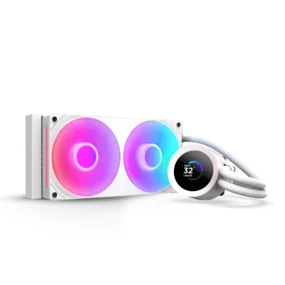 NZXT Kraken Plus 240 RGB 240mm 水冷散熱器 - 白色