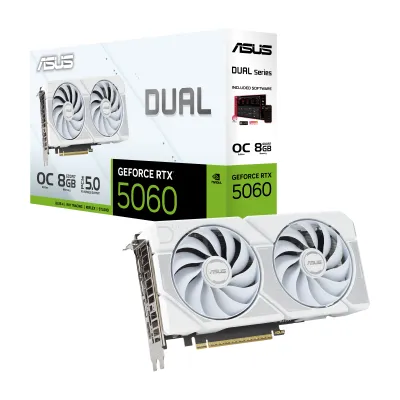 ASUS 華碩 Dual GeForce RTX 5060 White  顯示卡 8GB GDDR7 OC