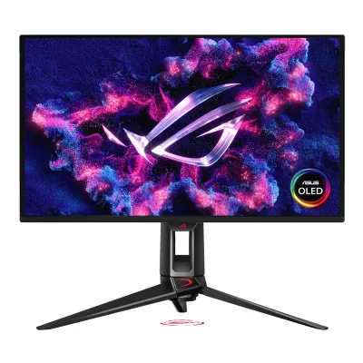 ASUS 華碩 ROG Swift OLED PG27UCDM  Monitor 電競顯示器 (26.5吋 / UHD [3840 x 2160] / 240Hz / 0.03ms QD-OLED / DisplayHDR True Black 400 / G-Sync Compatible + FreeSync Premium Pro / Type-C 90W / KVM / DP 2.1a UHBR20 / 4軸人體工學支架)