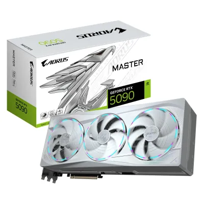 GIGABYTE 技嘉 AORUS GeForce RTX 5090 MASTER 32GB 顯示卡 32GB GDDR7 - 白色