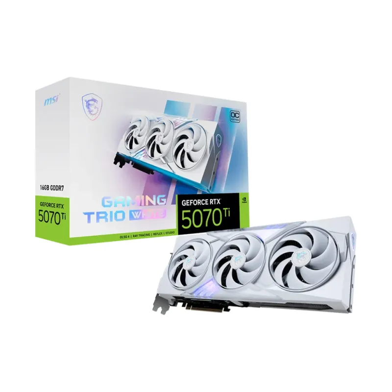 MSI 微星 GeForce RTX 5070 ti 16GB GAMING TRIO White Edition  OC 白色顯示卡