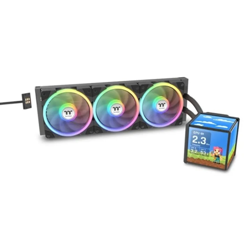 Thermaltake 曜越 MINECUBE 360 Ultra ARGB Sync AIO Liquid Cooler 一體式水冷散熱器 - 黑色