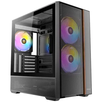 Antec 安鈦克 FLUX-REAR Micro-ATX Case (黑色/Black)(附送5把風扇)