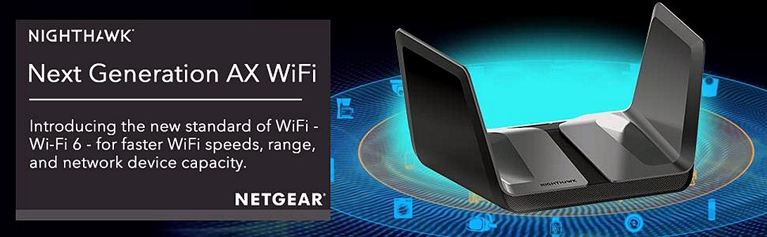 NETGEAR Nighthawk AX8 雙頻 WiFi 6 智能無線路由器(AX6000)