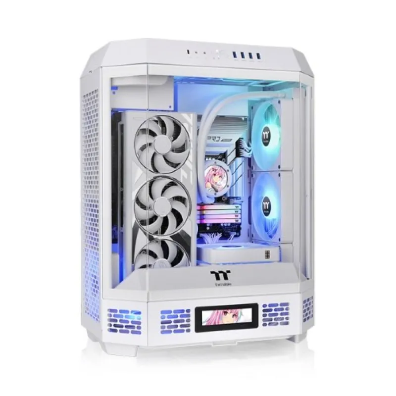 Thermaltake 曜越 The Tower 600 ATX 機箱【預裝2把140mm風扇】 - 白色