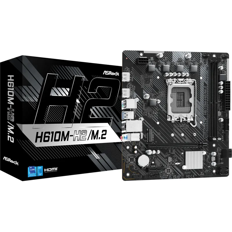 ASRock 華擎 H610M-H2/M.2 MATX 主機板 (DDR4)