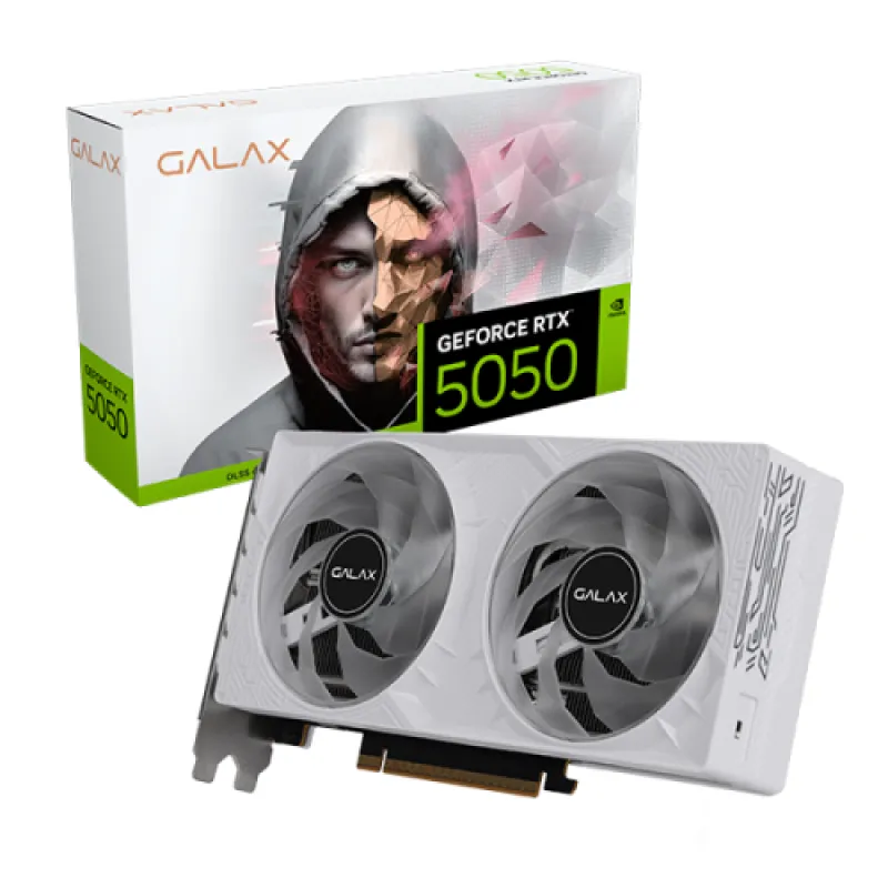 GALAX 影馳 GeForce RTX 5050 1-Click OC 8GB GDDR6 顯示卡 - 白色