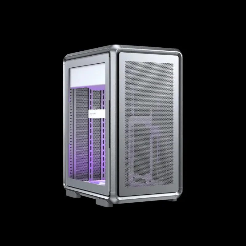 Cooler Master MasterFrame 400 Mesh 機箱 (可直立/可平放) - 銀色