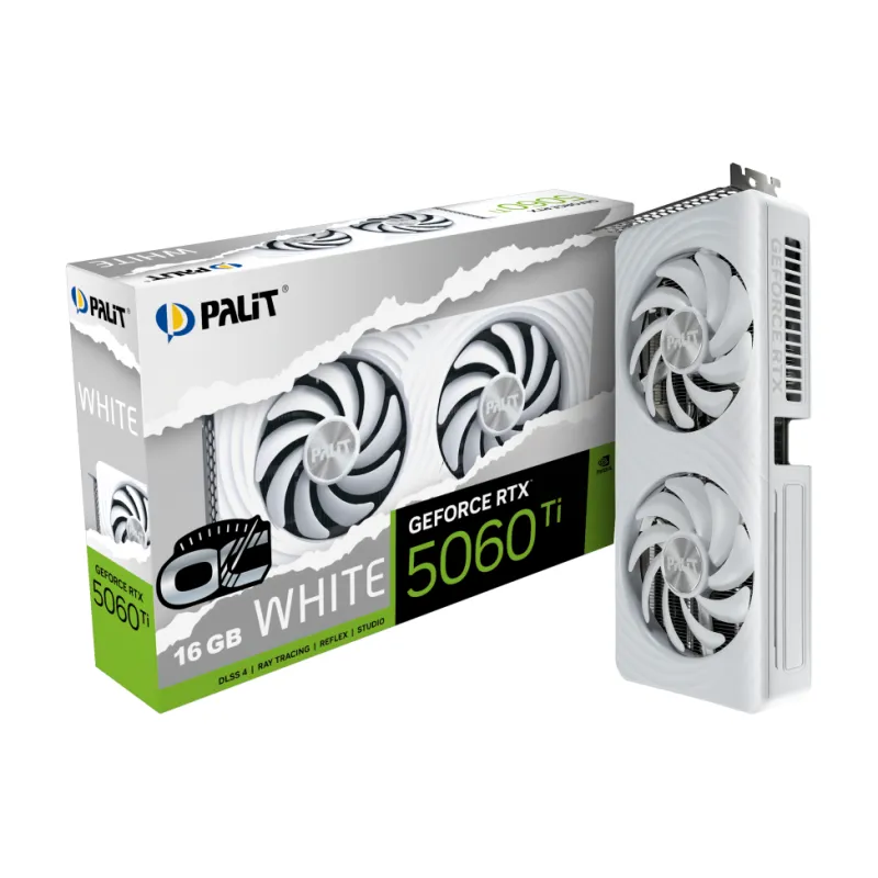 Palit 同德 GeForce RTX 5060 TI WHITE 16GB OC 顯示卡