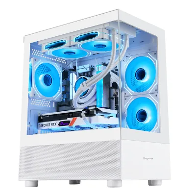 Segotep Endura 240S MATX CASE 全海景 - 白色 / 加配3隻機箱風扇