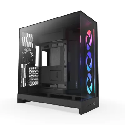 NZXT H9 Flow V2 RGB ATX Case 機箱 (CM-H92FB-R1/ CM-H92FW-R1) - 黑色