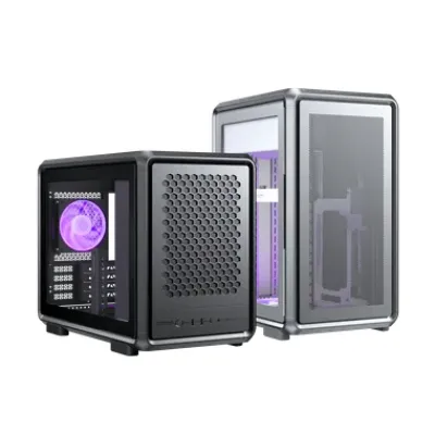 Cooler Master MasterFrame 400 Mesh 機箱 (可直立/可平放) - 銀色