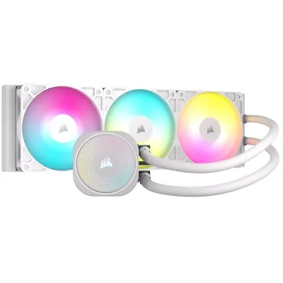 Corsair NAUTILUS 360 RS ARGB 360mm 水冷散熱器 - 白色