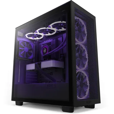 NZXT 2024 H7 FLOW Mid-Tower ATX Case - 黑色 / RGB