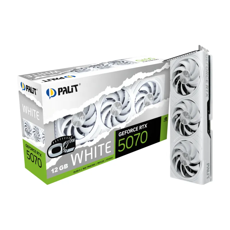 PALIT GeForce RTX 5070 WHITE  顯示卡 12GB GDDR7