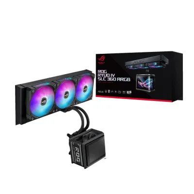 ASUS ROG RYUO IV SLC 360 ARGB 水冷散熱器 - 黑色