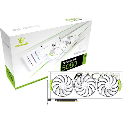 Manli Gallardo GeForce RTX 5080 OC  顯示卡 16GB GDDR7 - 白色