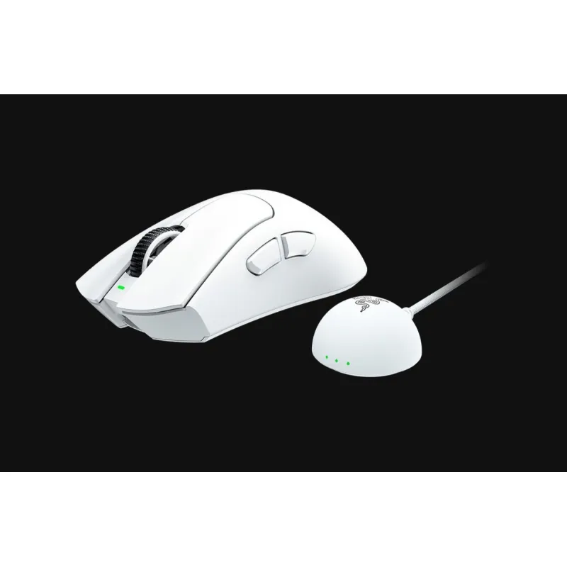 Razer Deathadder V4 Pro 遊戲滑鼠 - 白色