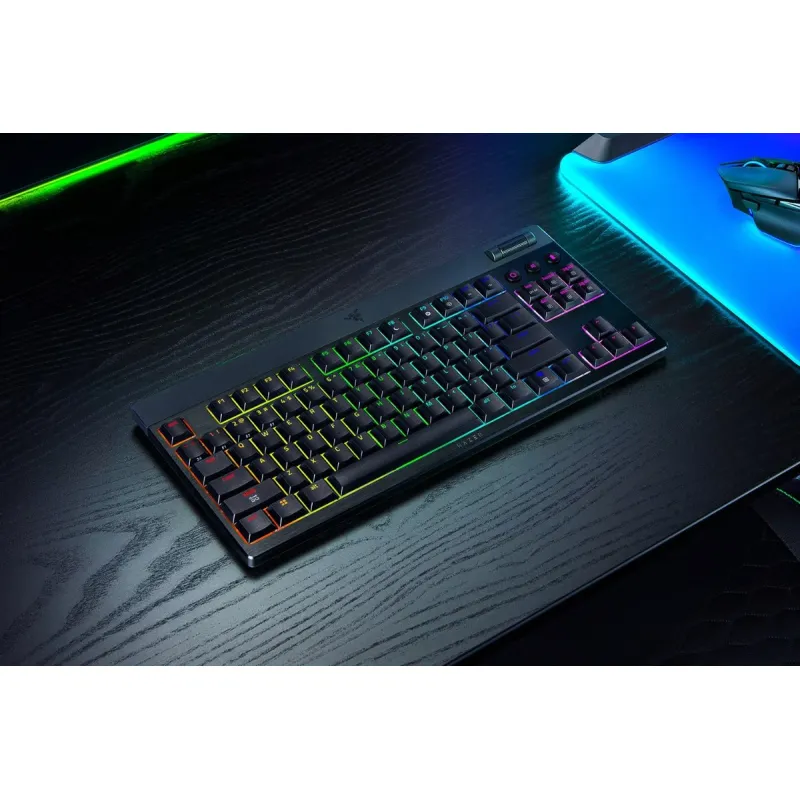 Razer BlackWidow V4 Low-Profile Tenkeyless HyperSpeed 電競鍵盤 Yellow Linear Switch（線性靜音）