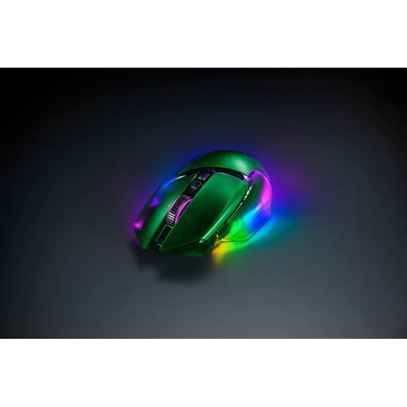 Razer Basilisk V3 Pro 35K 無線遊戲滑鼠 - Phantom Green Edition