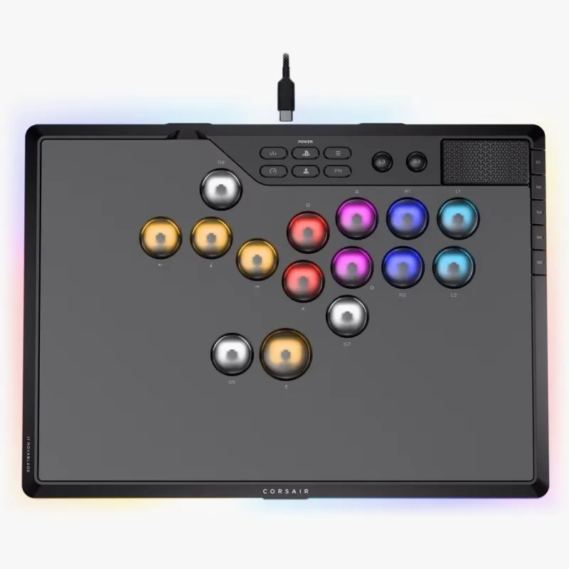 Corsair NOVABLADE PRO 三模無線霍爾效應無桿格鬥遊戲控制器(相容PS5)
