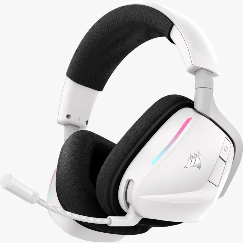Corsair 海盜船 VOID Wireless v2 無線電競耳機 (白黑)(Dolby Atmos)