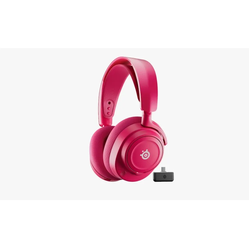 SteelSeries 賽睿Arctis Nova 7 Gen 2 無線電競遊戲耳機 - 桃紅色