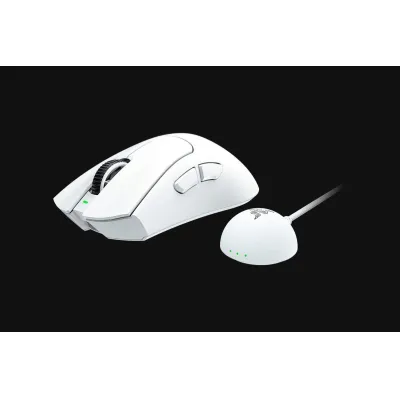 Razer Deathadder V4 Pro 遊戲滑鼠 - 白色