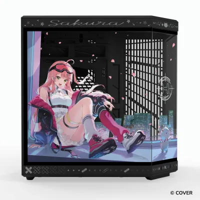 HYTE Y70 ATX 機箱 - Sakura Miko さくらみこ - 黑色