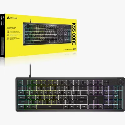 現貨  Corsair K55 Core RGB 電競鍵盤 - Black 黑色